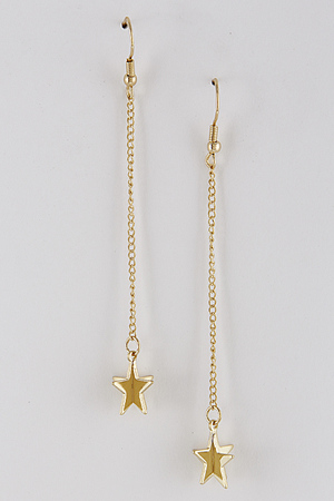 Chain and Star Cute Earrings 7FAF2